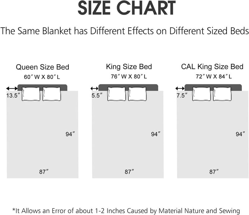 JML بطانية فليس بحجم كينغ لفصل الشتاء، 87"x94"، 10.5 باوند، بطانية راشيل كورية ثقيلة، فاخرة، ناعمة، سميكة، دافئة، مزدوجة الطبقات، طباعة A&B مع نمط بارز فاخر، بنفسجي داكن مزهر - Image 4